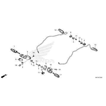 TURN SIGNAL (CB650RAC)