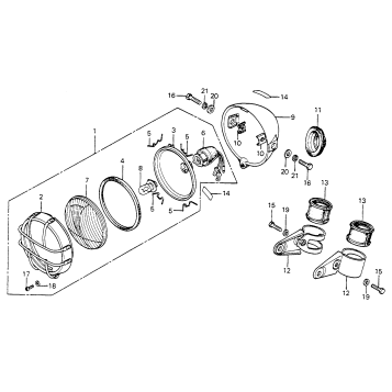 HEADLIGHT + HEADLIGHT CASE K