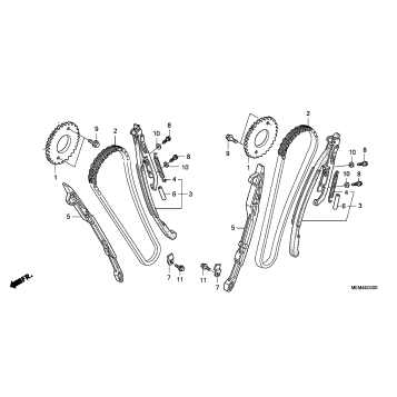 CAM CHAIN + TENSIONER