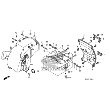 REAR FENDER (GL1800'06-)