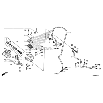 FRONT BRAKE MASTER       CYLINDER (2)