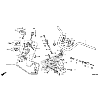 HANDLEBAR + TOP BRIDGE