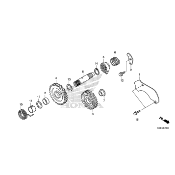 KICK STARTER SPINDLE