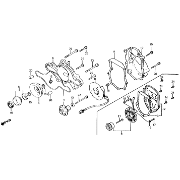 WATER PUMP + C.D.I. PULSER