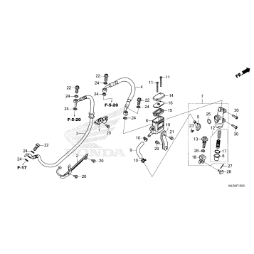 REAR BRAKE MASTER        CYLINDER
