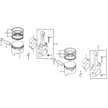 PISTON + CONNECTING ROD