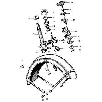 STEERING STEM + FRONT