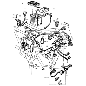 WIRE HARNESS + BATTERY