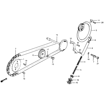 CAM CHAIN + TENSIONER