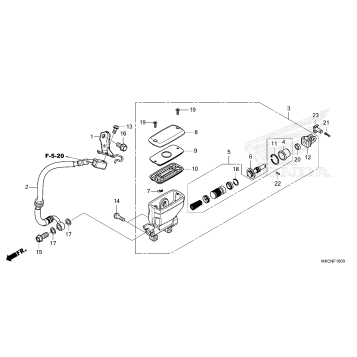 REAR BRAKE MASTER        CYLINDER