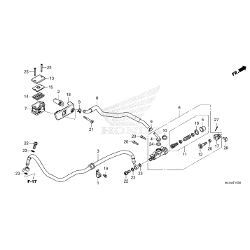 REAR BRAKE MASTER        CYLINDER (CMX500)