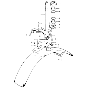 STEERING STEM + FRONT FENDER K