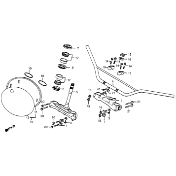 HANDLEBAR + TOP BRIDGE STEM