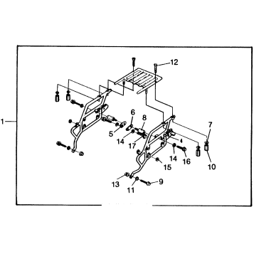 SADDLEBAG MOUNT SET 81-82
