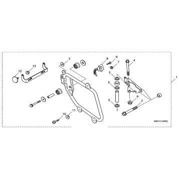 SADDLEBAG MOUNTING BRACKET