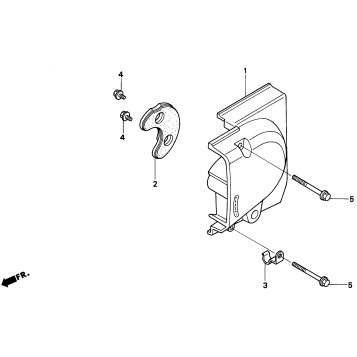 LEFT REAR CRANKCASE COVER