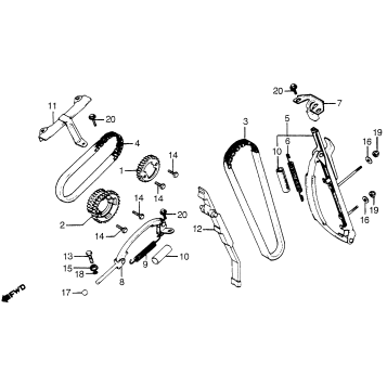 CAM CHAIN + TENSIONER