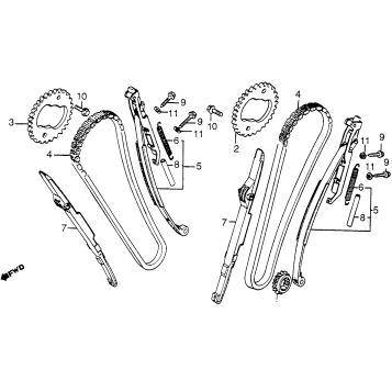 CAM CHAIN + TENSIONER