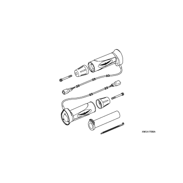 HEATED GRIP (CHROME W/GL LOGO)