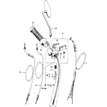 RIGHT HANDLE SWITCH + CABLE