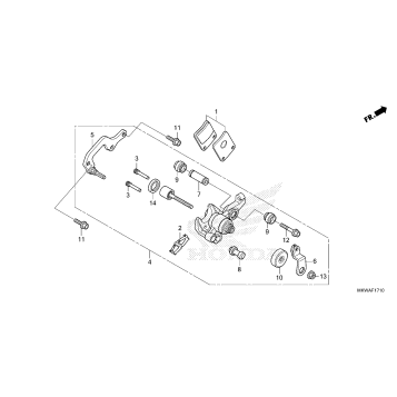 PARKING BRAKE CALIPER