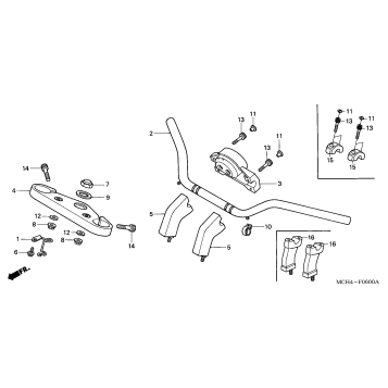 HANDLEBAR + TOP BRIDGE