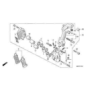FR. BRAKE CALIPER (L.)