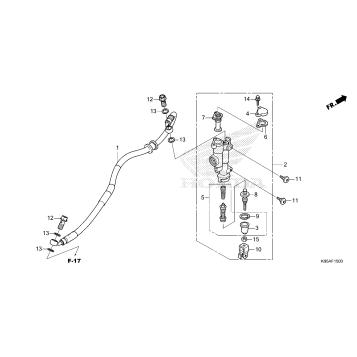 REAR BRAKE MASTER        CYLINDER