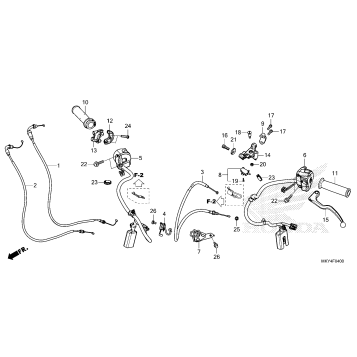 HANDLE LEVER@SWITCH@CABLE (1)
