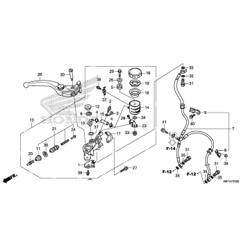 FRONT BRAKE MASTER       CYLINDER (1)