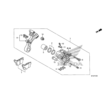 REAR BRAKE CALIPER (CBR600RR)