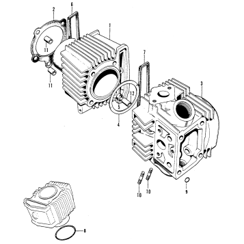 CYLINDER + CYLINDER HEAD