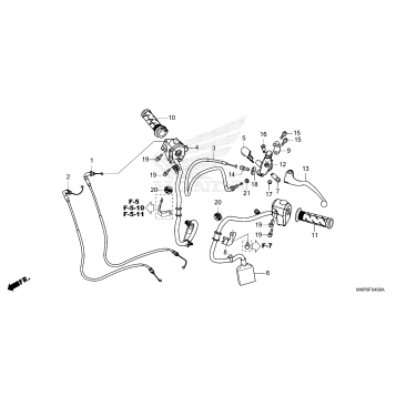 HANDLE LEVER@SWITCH@CABLE