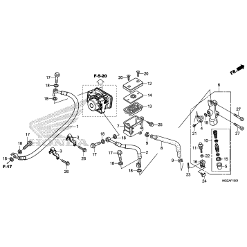 REAR BRAKE MASTER        CYLINDER (ABS)