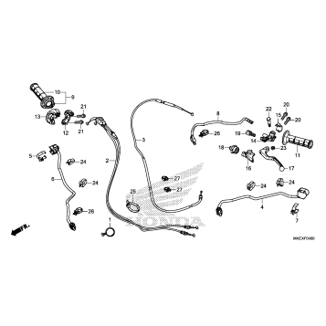 HANDLE LEVER@SWITCH@CABLE