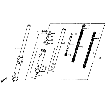 FRONT SHOCK ABSORBER 79-81