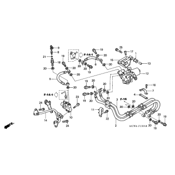 REAR BRAKE HOSE (ABS)