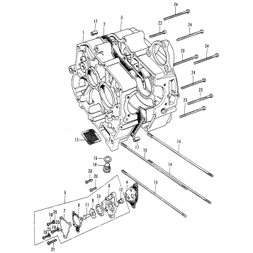 CRANKCASE + OIL PUMP