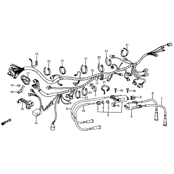WIRE HARNESS + IGNITION COIL 82