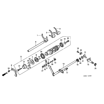 SHIFT DRUM + SHIFT FORK
