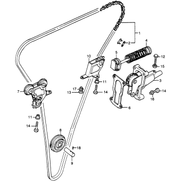 CAM CHAIN + TENSIONER