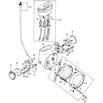 HEADLIGHT + SPEEDOMETER