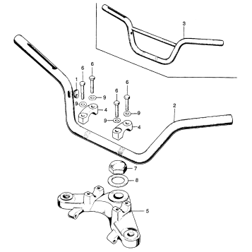 HANDLEBAR + FORK TOP BRIDGE