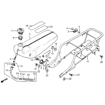 OIL TANK + REAR CARRIER