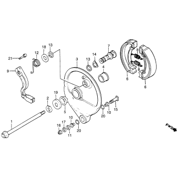 REAR BRAKE PANEL 83