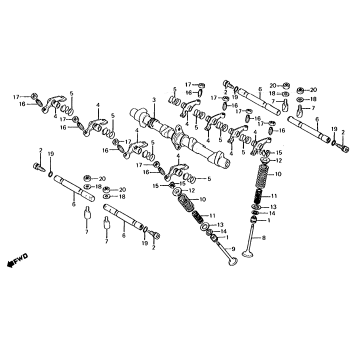 CAMSHAFT + VALVE
