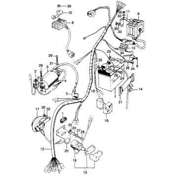 WIRE HARNESS + BATTERY
