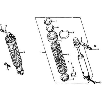 REAR SHOCK ABSORBER 80-82