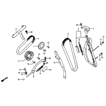 CAM CHAIN + TENSIONER