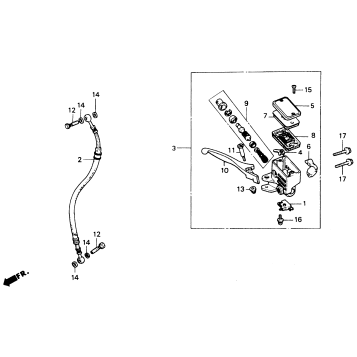 FR.BRAKE MASTER CYLINDER